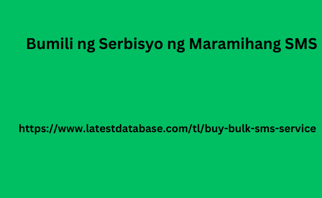 Bumili ng Serbisyo ng Maramihang SMS