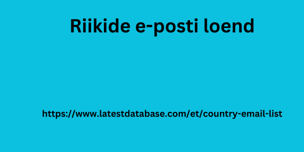 Riikide e-posti loend