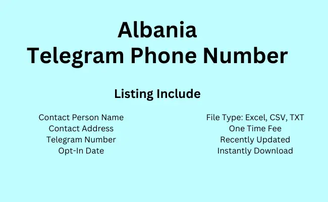 Albania telegram phone number