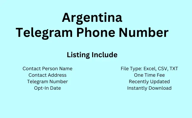 Argentina telegram phone number