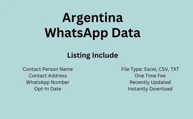 Argentina whatsapp data