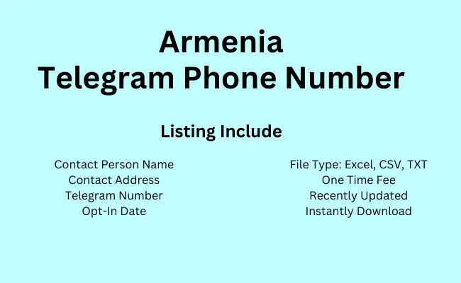 Armenia telegram phone number