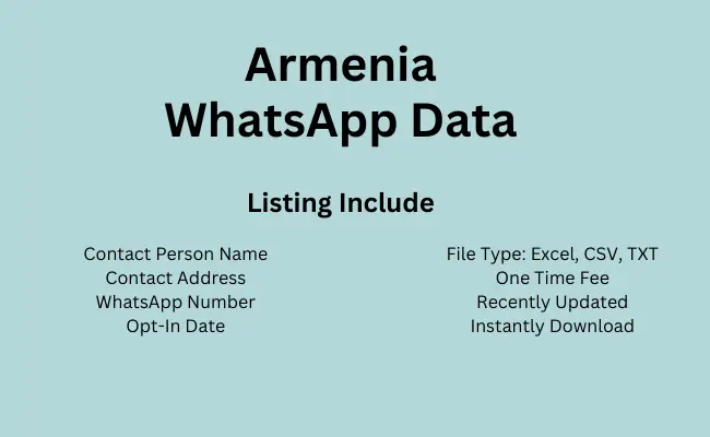 Armenia whatsapp data