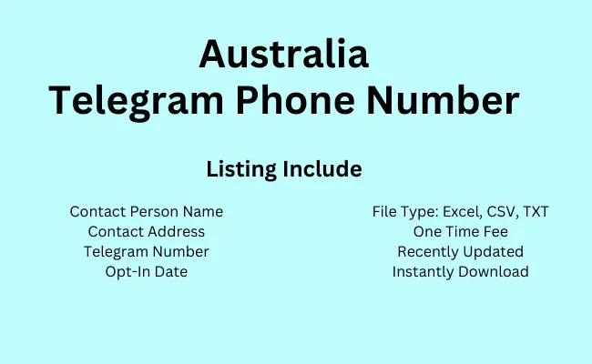 Australia telegram phone number