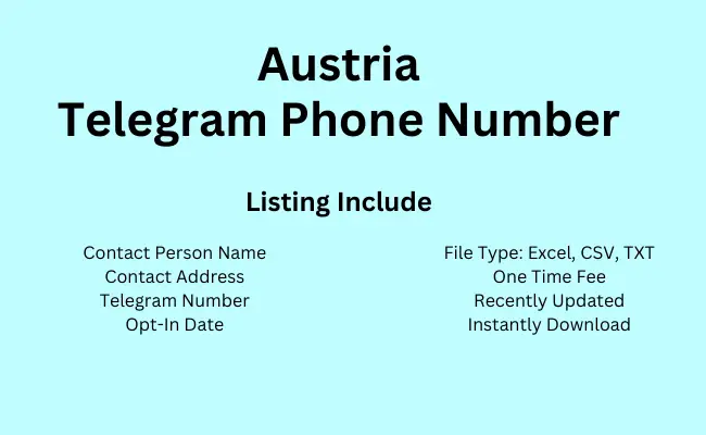 Austria telegram phone number