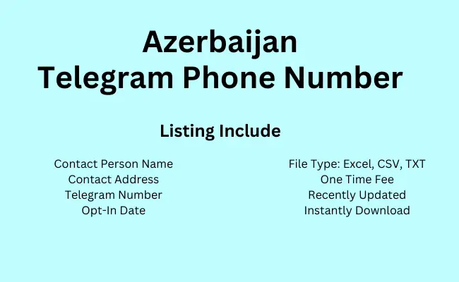 Azerbaijan telegram phone number