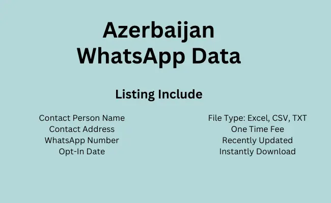 Azerbaijan whatsapp data