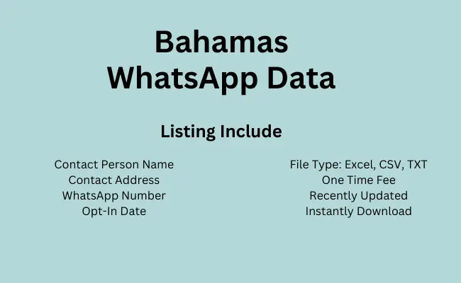 Bahamas whatsapp data