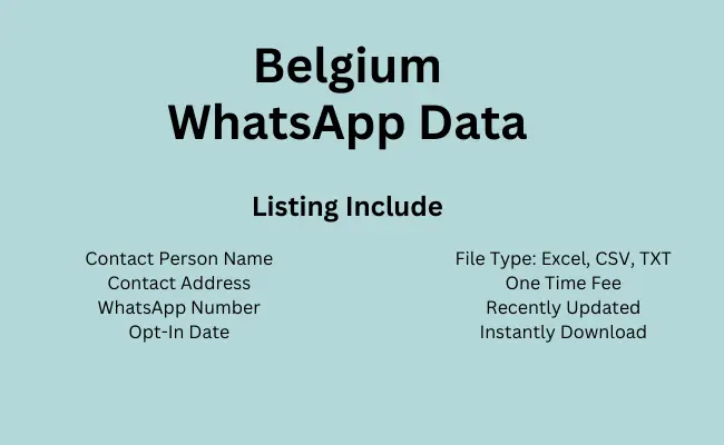 Belgium whatsapp data