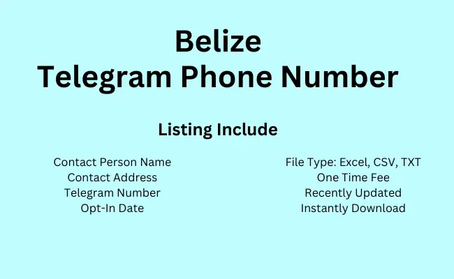 Belize telegram phone number