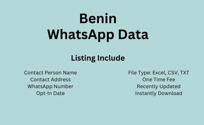 Benin whatsapp data