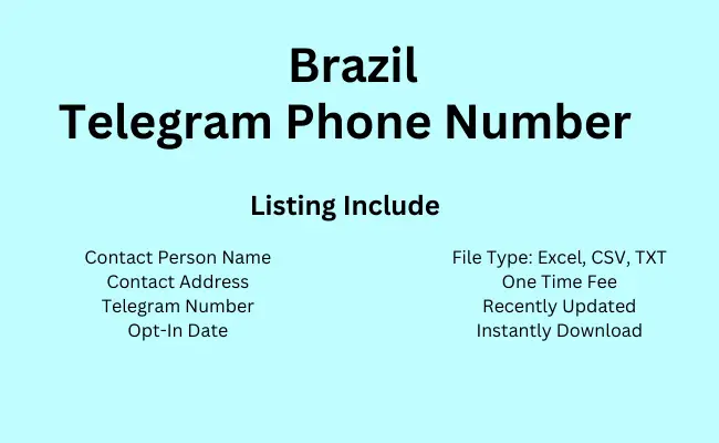 Brazil telegram phone number