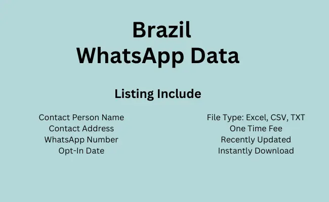 Brazil whatsapp data