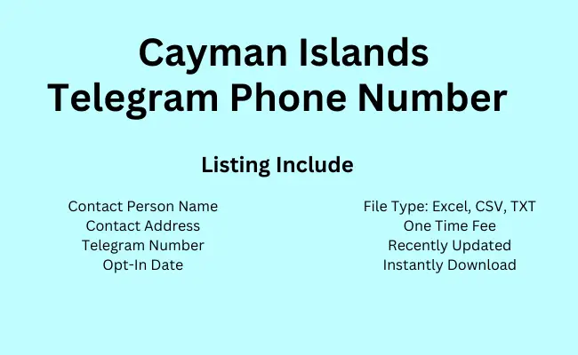 Cayman Islands telegram phone number