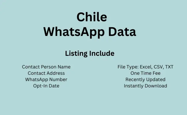 Chile whatsapp data