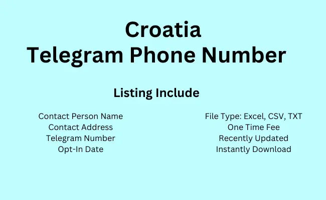 Croatia telegram phone number