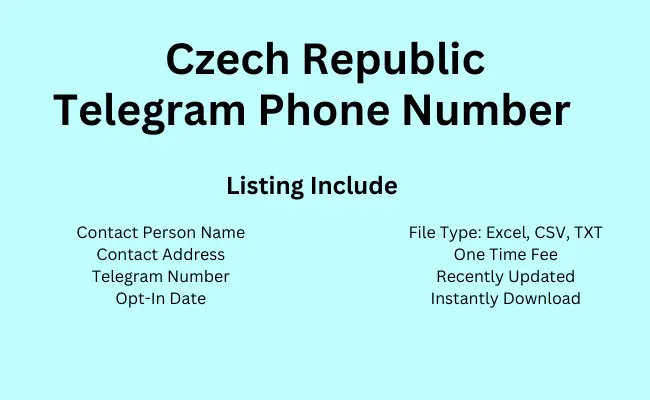 Czech Republic telegram phone number