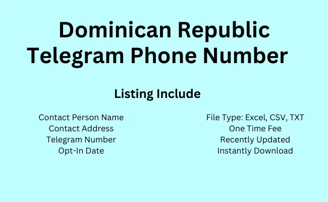 Dominican Republic telegram phone number