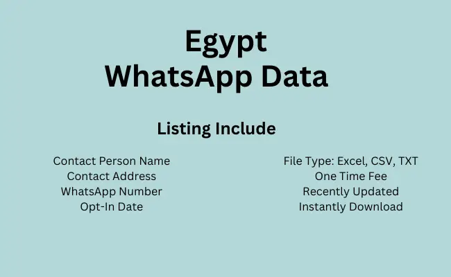 Egypt whatsapp data