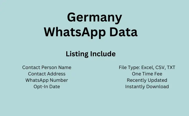 Germany whatsapp data