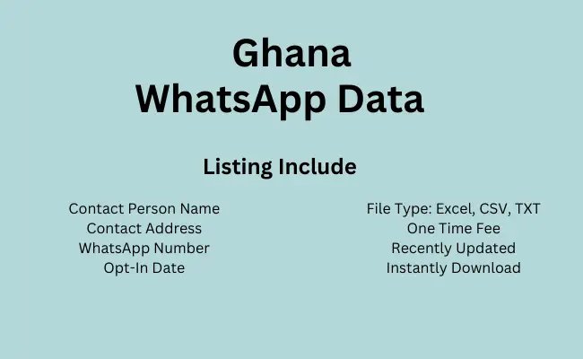 Ghana whatsapp data