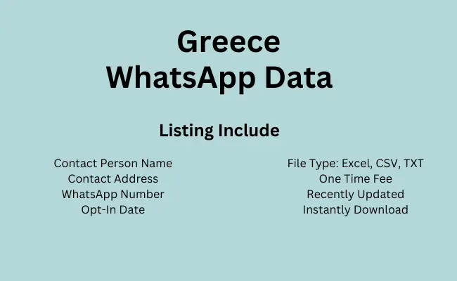 Greece whatsapp data