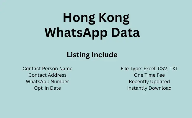 Hong Kong whatsapp data