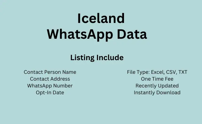 Iceland whatsapp data