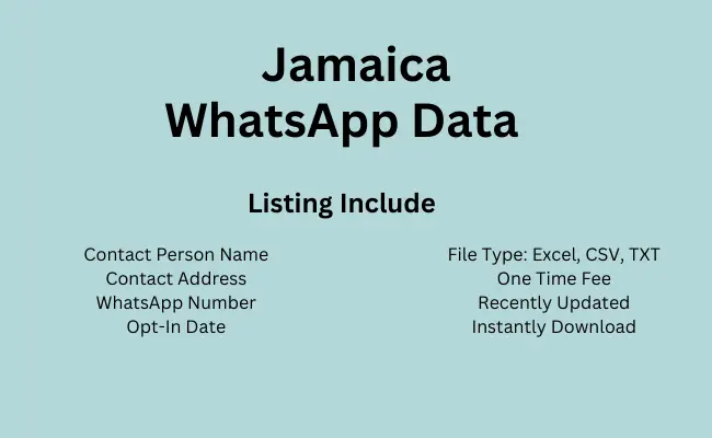 Jamaica whatsapp data