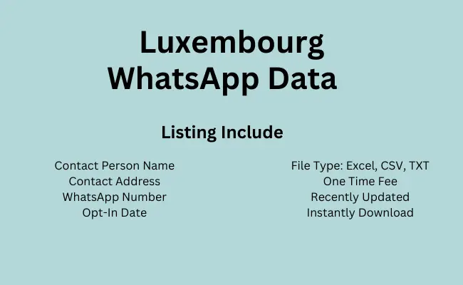 Luxembourg whatsapp data