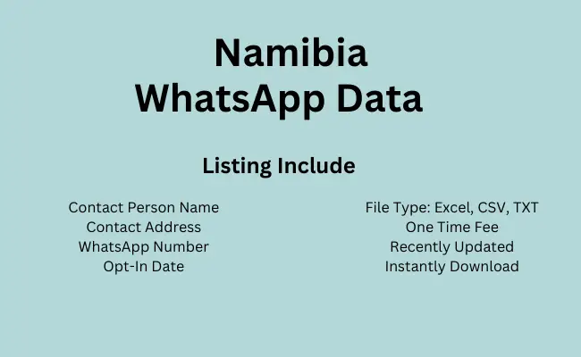 Namibia whatsapp data