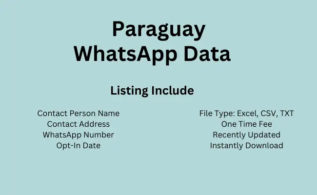 Paraguay whatsapp data