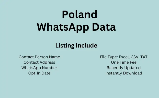 Poland whatsapp data