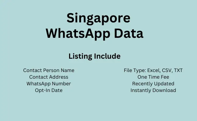 Singapore whatsapp data