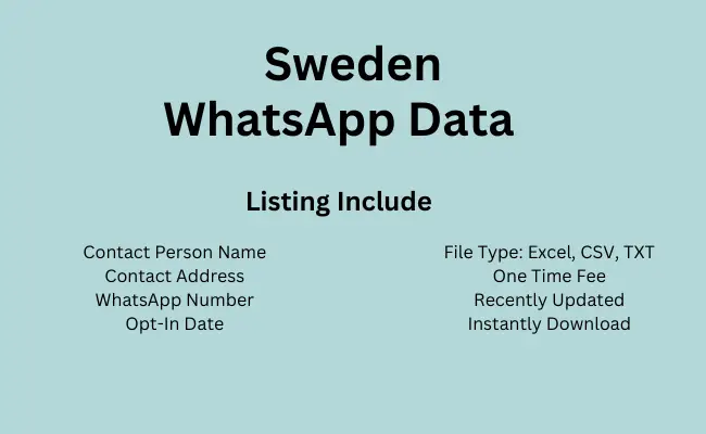 Sweden whatsapp data