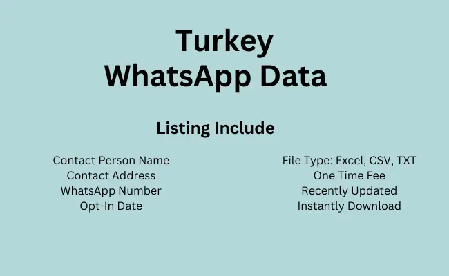 Turkey whatsapp data