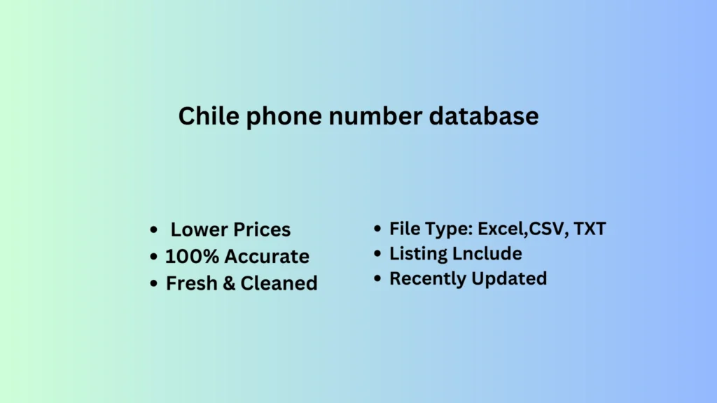 Chile phone number database