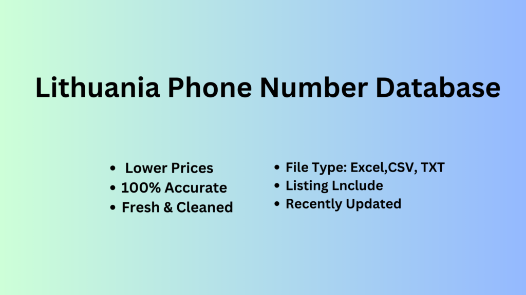 Lithuania Phone Number Database