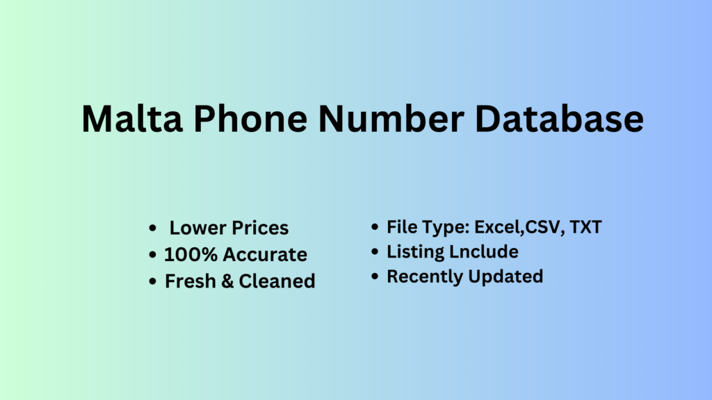 Malta Phone Number Database