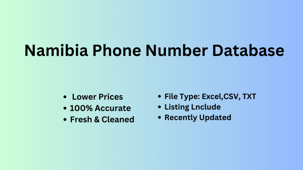 Namibia Phone Number Database