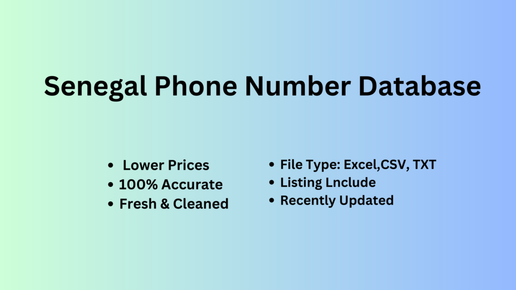 Senegal Phone Number Database